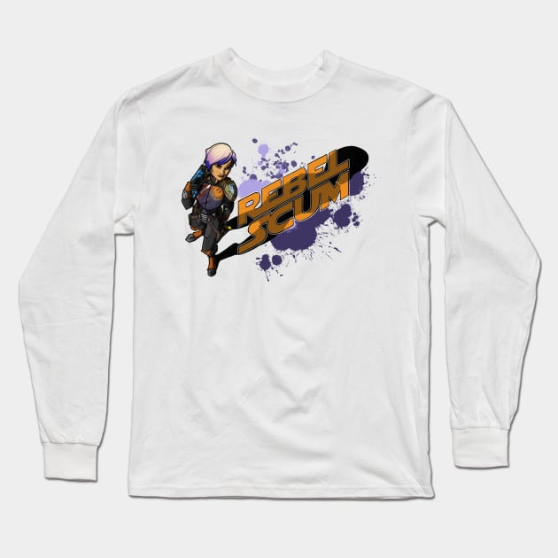 Sabine Wren Rebel Scum! - in English Long Sleeve T-Shirt by BixelBoone